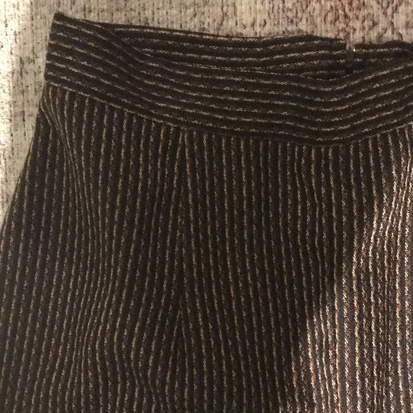 Dark Brown Vintage Patterned Trousers - Picture 4 of 6